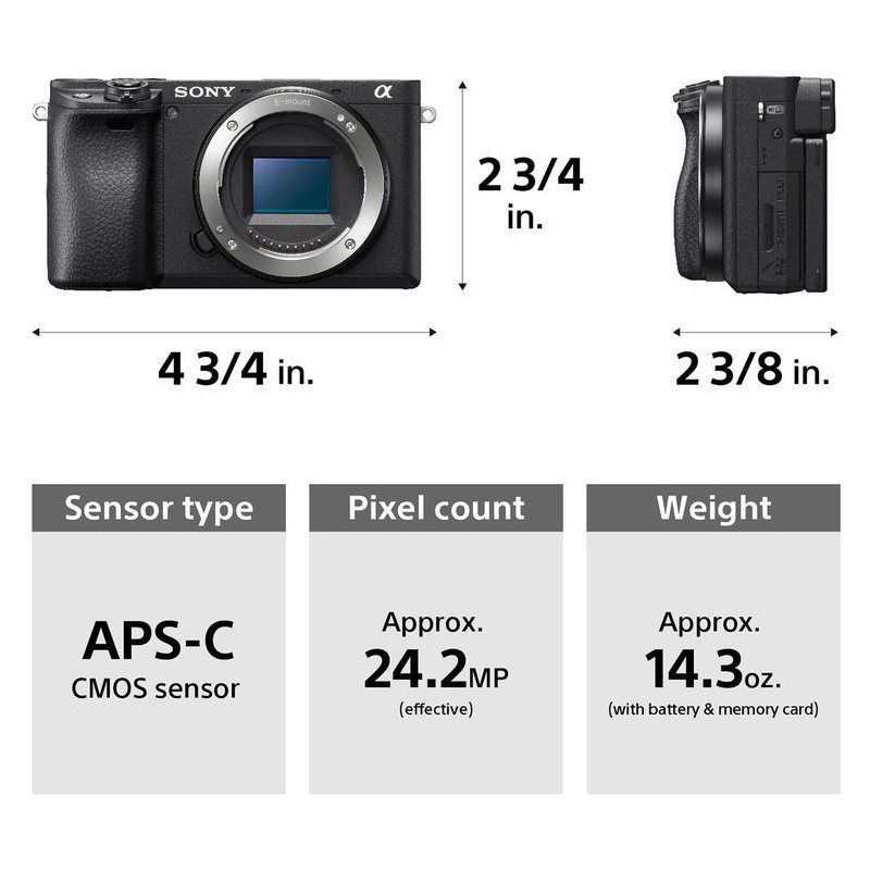 SONY ALPHA 6400+16-50 NOIR
