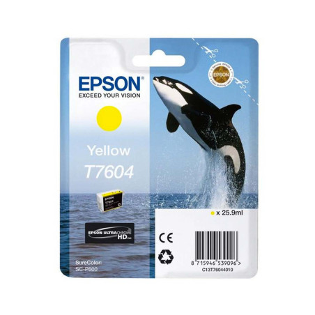 EPSON ENCRE T7604 ORQUE JAUNE / P600