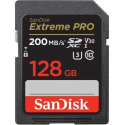 SANDISK SD EXTREME PRO 128GB 200/90MB/S V30