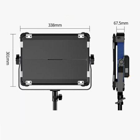 Panneau led pixel P80 rgb 2500-10000k