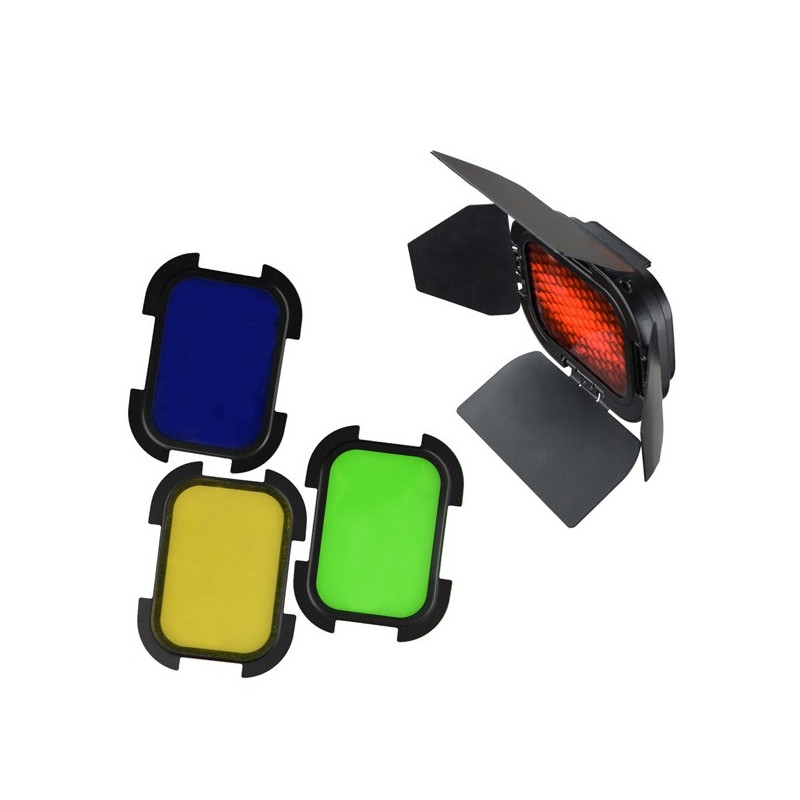 GODOX Grille nid d'abeille + 4 filtres