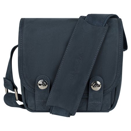 OBERWERTH THE Q BAG MIDNIGHT BLUE CUIR HYDRO