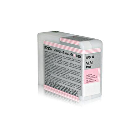 EPSON T580B ENCRE VIVID MAGENTA CLAIR POUR 3800/3880 80ml