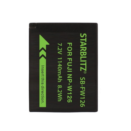 STARBLITZ BATTERIE COMPAT. FUJI NP-W126 STARBLITZ BATTERIE COMPAT. FUJI NP-W126
