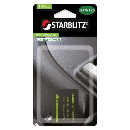 STARBLITZ BATTERIE COMPAT. FUJI NP-W126 STARBLITZ BATTERIE COMPAT. FUJI NP-W126