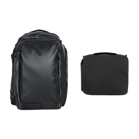 WANDRD Transit 35L Travel Backpack Black Essential Bundle