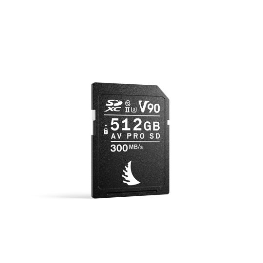 Carte SD Angelbird AV Pro UHS-II 64 Go V90 - Vitesse écriture 280 Mo/s, Lecture 300 Mo/s - Pour Vidéo 4K Et Drone