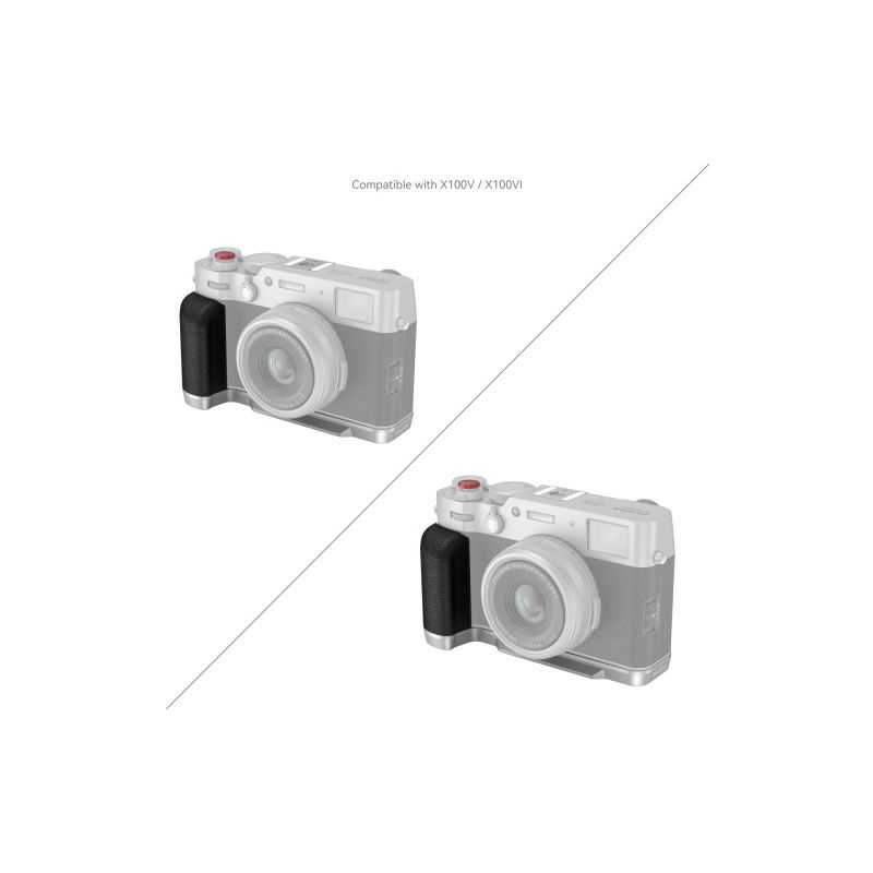 SMALLRIG 4555 L-Shape Grip for Fujifilm X100VI / X100V Silver