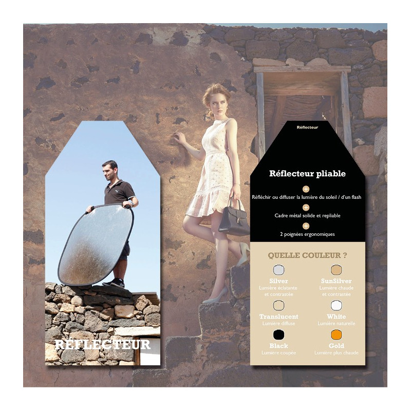 PROFOTO REFLECTOR SUNSILVER/WHITE 120CM (L)