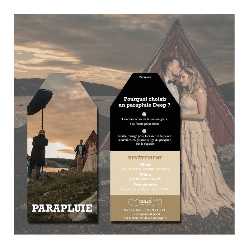 PROFOTO PARAPLUIE DEEP WHITE L 130CM