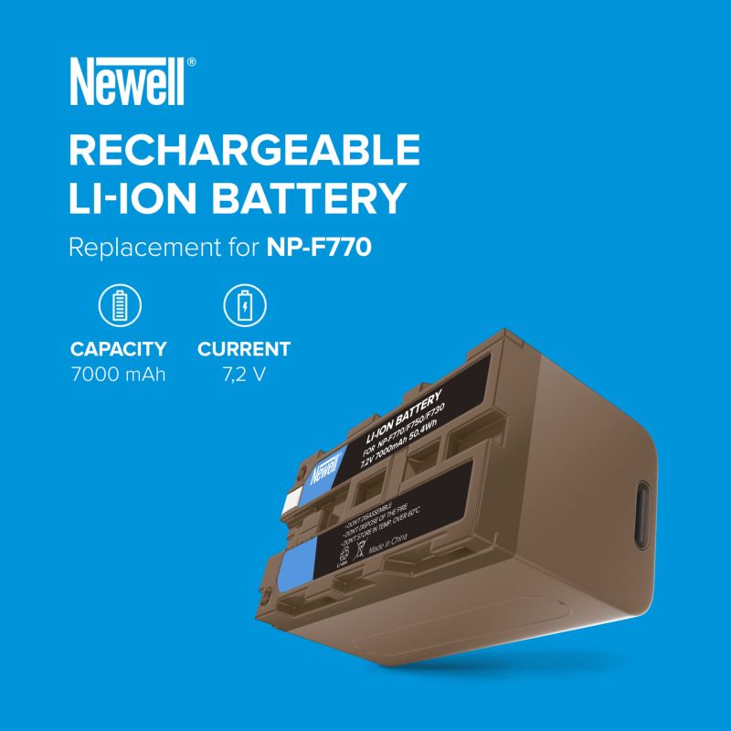 Newell NP-F770 USB-C battery for Sony