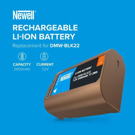 Newell DMW-BLK22 USB-C Battery for Panasonic Newell DMW-BLK22 USB-C Battery for Panasonic