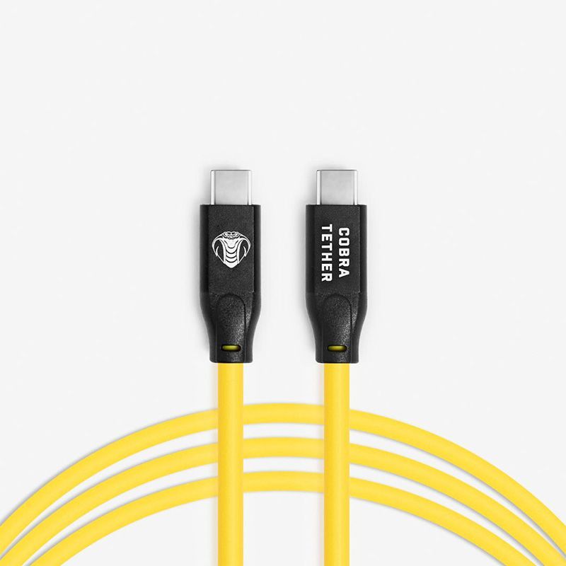 COBRA TETHER USB-C / USB-C - 5m -Jaune