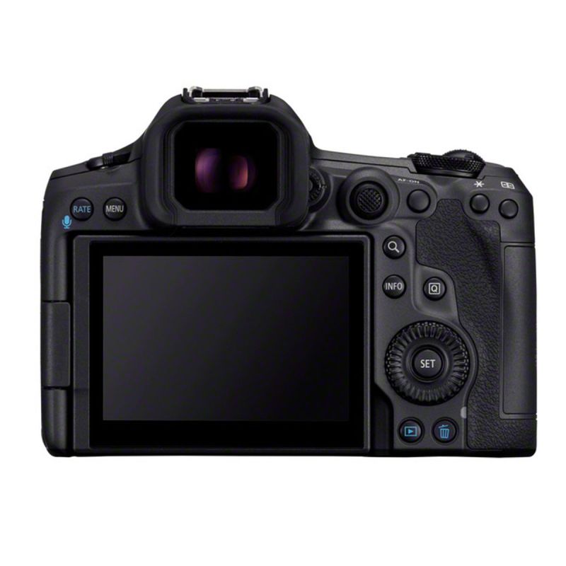 Canon EOS R5 Mark II vue arrière – Écran tactile inclinable et commandes professionnelles