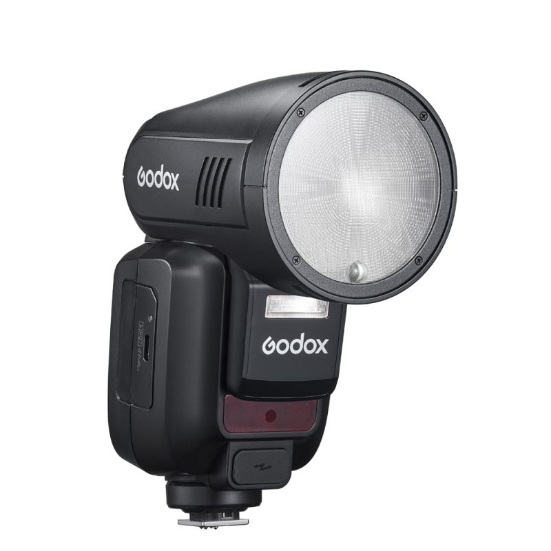 Godox V100O Flash A Testa Tonda Per Fotocamere OM: TTL, HSS 1/8000s, 100W E Touchscreen 2.3″