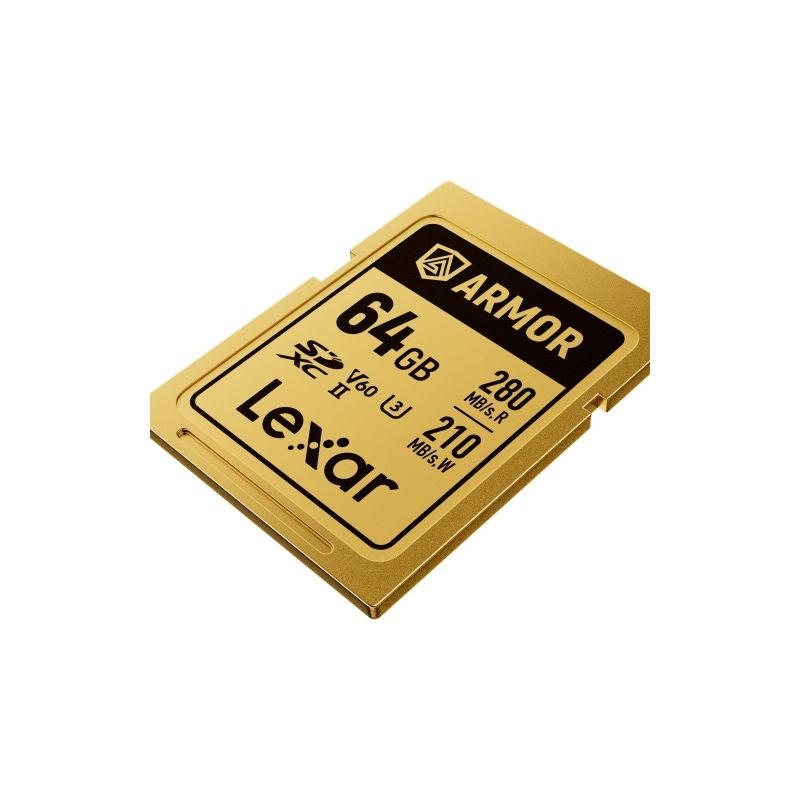 LEXAR SDXC PRO GOLD ARMOR 64GB V60 R280/W210