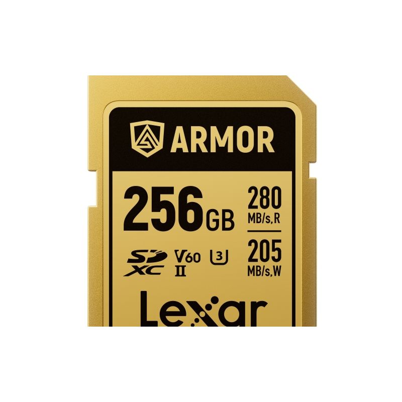 LEXAR SDXC PRO GOLD ARMOR 256GB V60 R280/W210