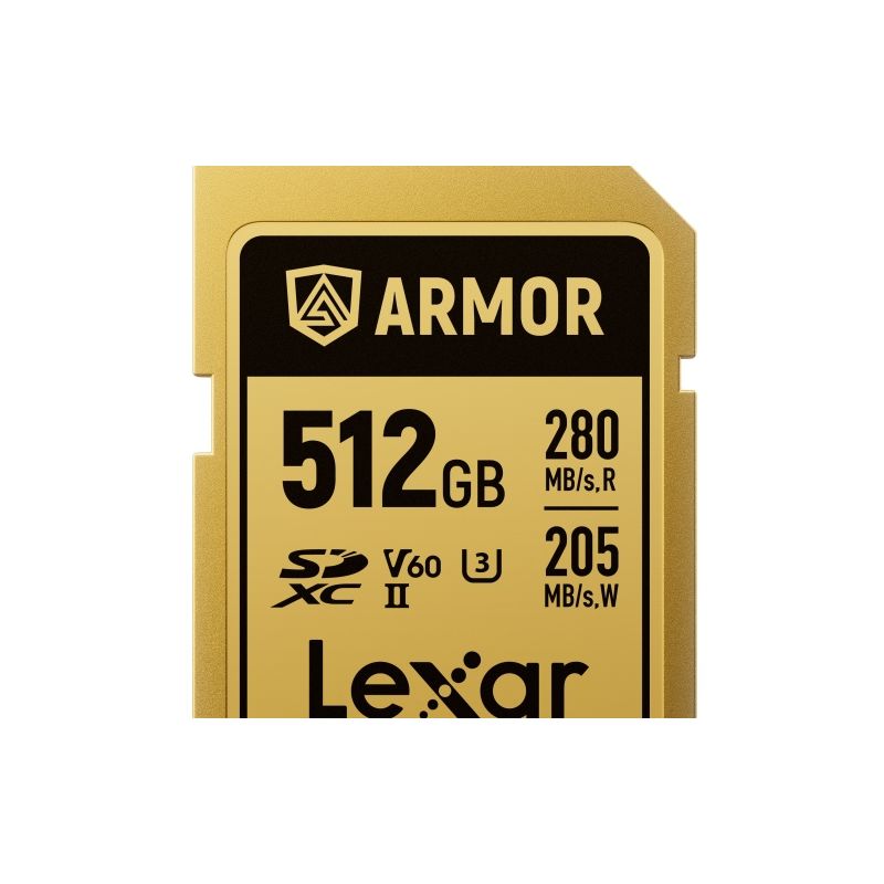 LEXAR SDXC PRO GOLD ARMOR 512GB V60 R280/W210