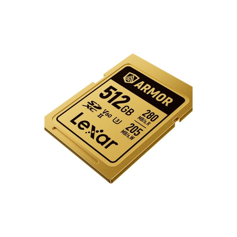 LEXAR SDXC PRO GOLD ARMOR 512GB V60 R280/W210