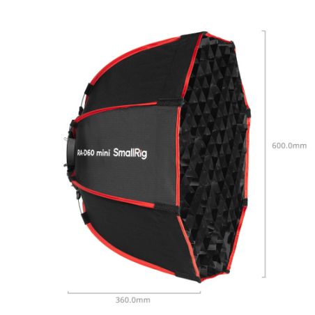SMALLRIG 4682 Mini Parabolic Softbox RA-D60 SMALLRIG 4682 Mini Parabolic Softbox RA-D60