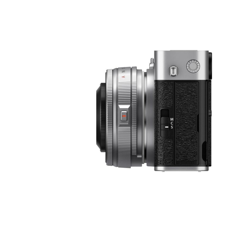 FUJIFILM X-E5 Silver + XF 23mm F2.8 WR – Kit hybride rétro compact 40,2 Mpx stabilisé  