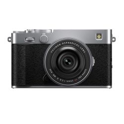 FUJIFILM X-E5 Silver + XF 23mm F2.8 WR – Kit hybride rétro compact 40,2 Mpx stabilisé

