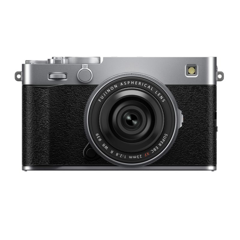 FUJIFILM X-E5 Silver + XF 23mm F2.8 WR – Kit hybride rétro compact 40,2 Mpx stabilisé  
