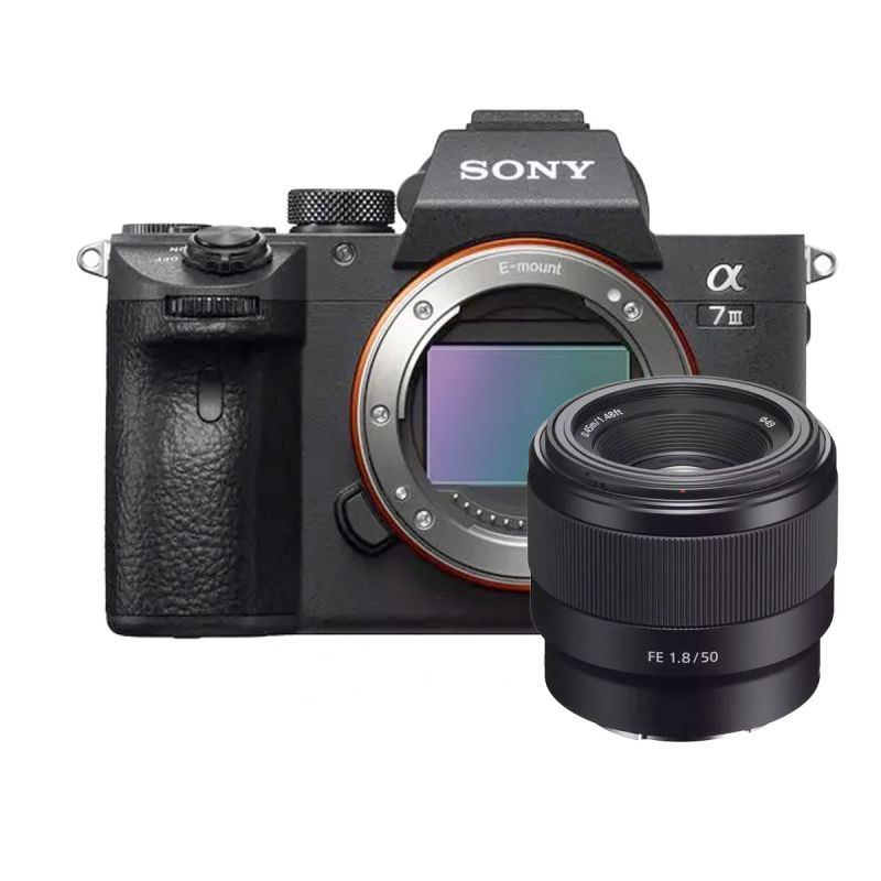 Sony Alpha 7 III + FE 50mm f/1.8 – Kit hybride plein format polyvalent
