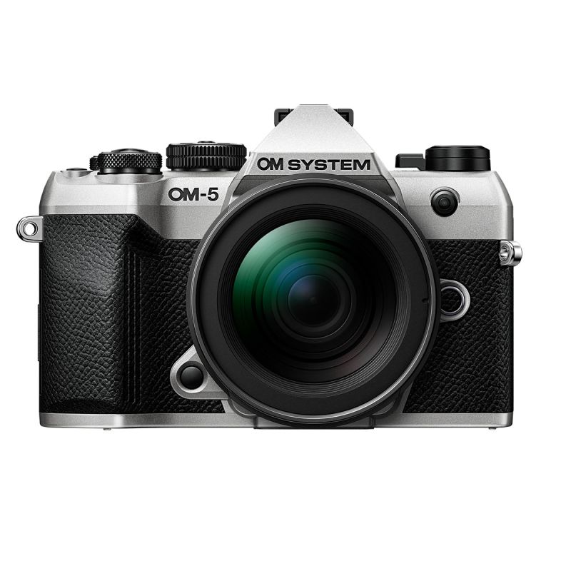 OM System OM‑5 II Silver + 12‑45 mm F4 Pro – Pack hybride 4/3 tout-terrain  