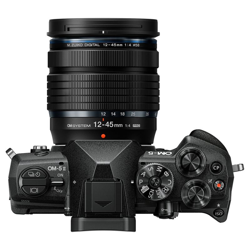 OM System OM‑5 II Noir + 12‑45 mm F4 Pro – Pack hybride 4/3 outdoor  
