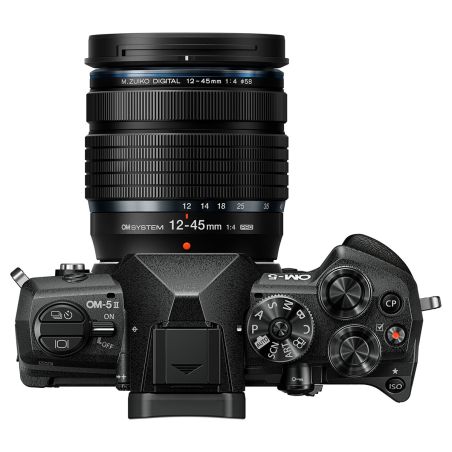 OM System OM‑5 II Noir + 12‑45 mm F4 Pro – Pack hybride 4/3 outdoor OM System OM‑5 II Noir + 12‑45 mm F4 Pro – Pack hybride 4/3 outdoor