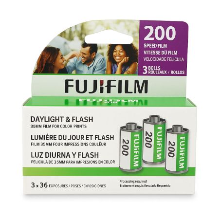 Fujifilm Speed 200 – Pack 3 pellicules couleur 135/36 poses Fujifilm Speed 200 – Pack 3 pellicules couleur 135/36 poses