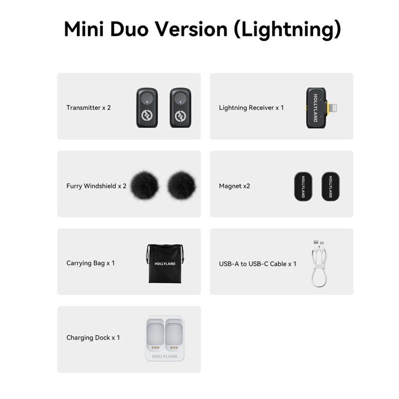 HOLLYLAND LARK A1 Mini Duo Lightning