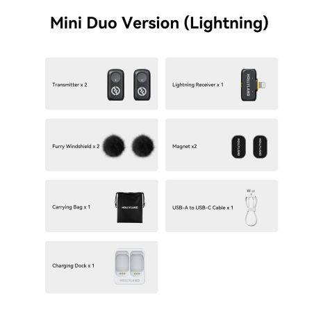 HOLLYLAND LARK A1 Mini Duo Lightning HOLLYLAND LARK A1 Mini Duo Lightning
