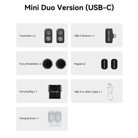HOLLYLAND LARK A1 Mini Duo USB-C HOLLYLAND LARK A1 Mini Duo USB-C