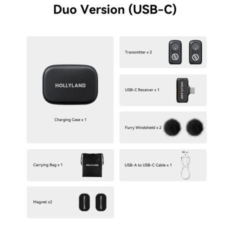 HOLLYLAND LARK A1 Duo USB-C HOLLYLAND LARK A1 Duo USB-C