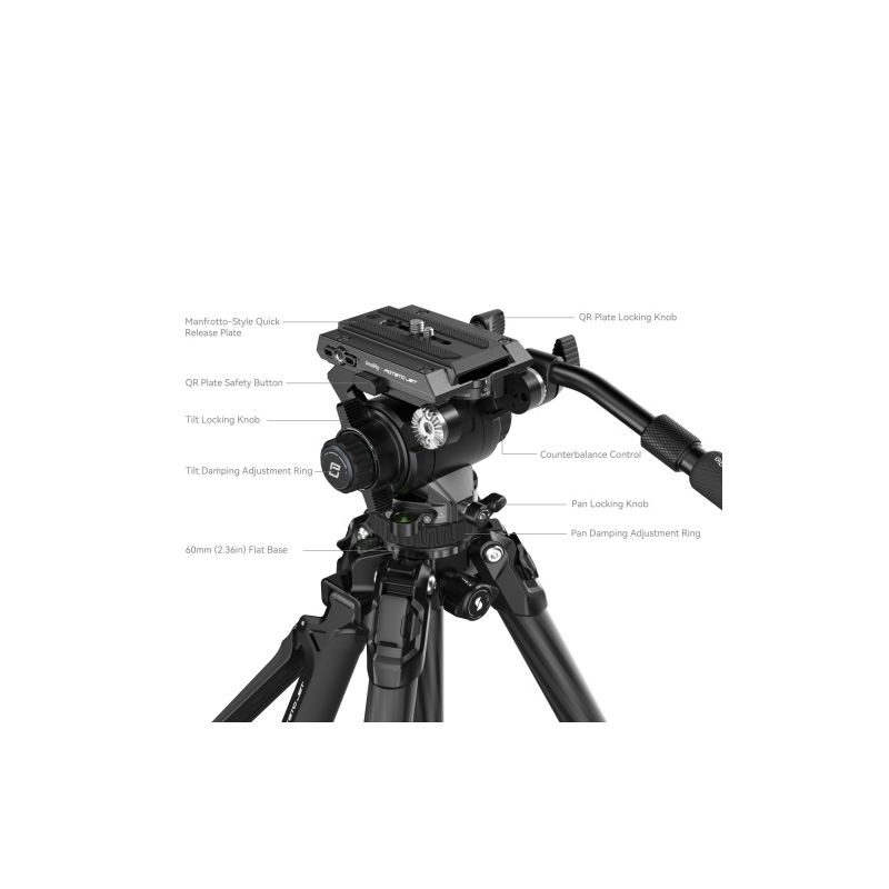 SMALLRIG 4259 POTATO JET HYDRAULIC CARBON TRI