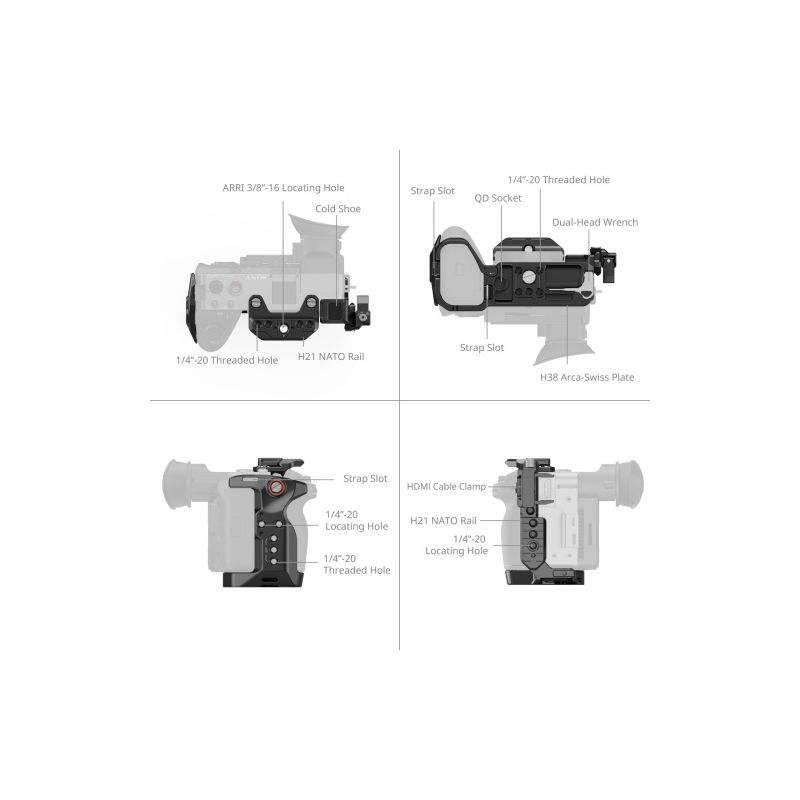 SMALLRIG 5589 Cage Kit for Sony FX2