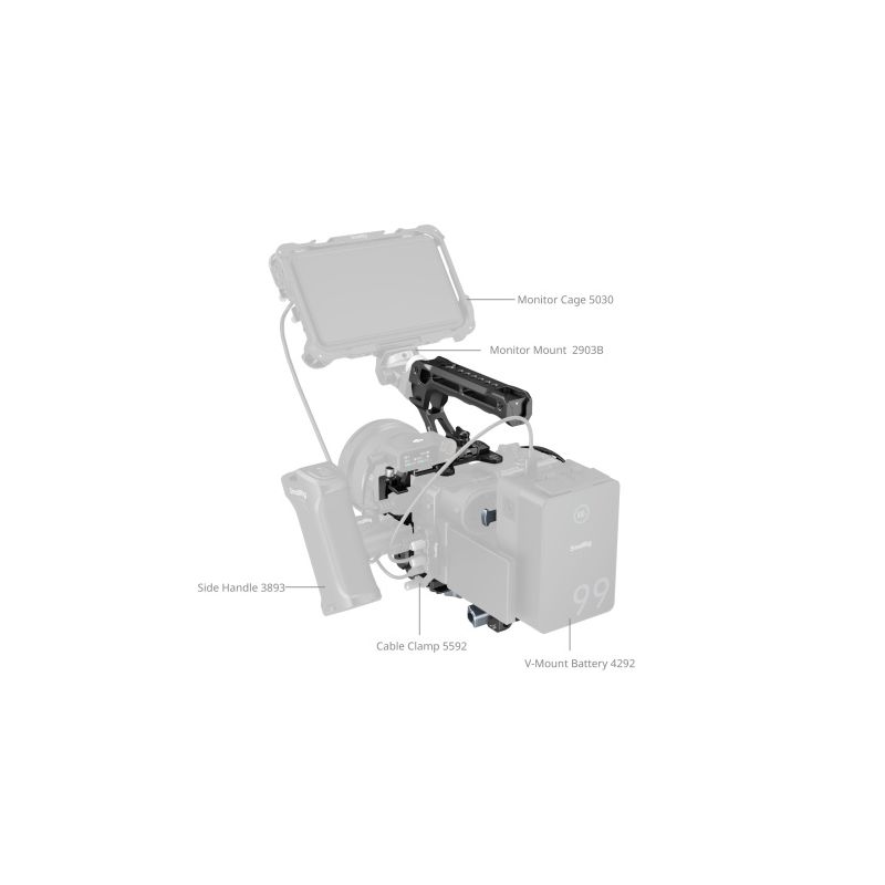 SmallRig 5590 Kit Cage Sony FX2 – V-Mount, Arca, HDMI, poignée