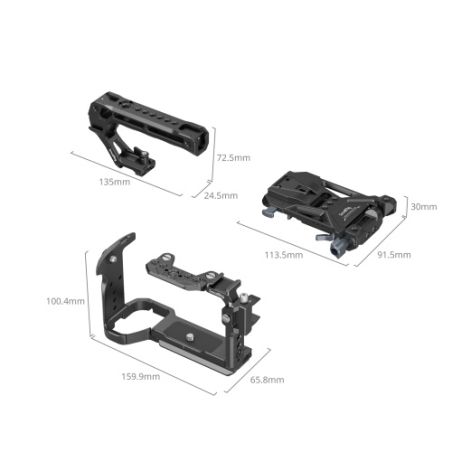 SmallRig 5590 Kit Cage Sony FX2 – V-Mount, Arca, HDMI, poignée SmallRig 5590 Kit Cage Sony FX2 – V-Mount, Arca, HDMI, poignée