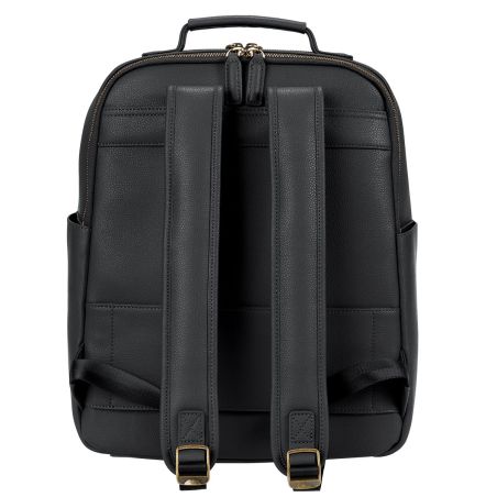 LOULEX Backpack 2.0 Black – Sac à dos photo cuir microfibre 16"