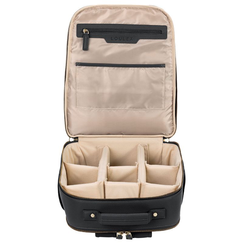 LOULEX Backpack 2.0 Black – Sac à dos photo cuir microfibre 16"