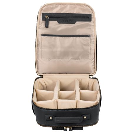 LOULEX Backpack 2.0 Black – Sac à dos photo cuir microfibre 16"