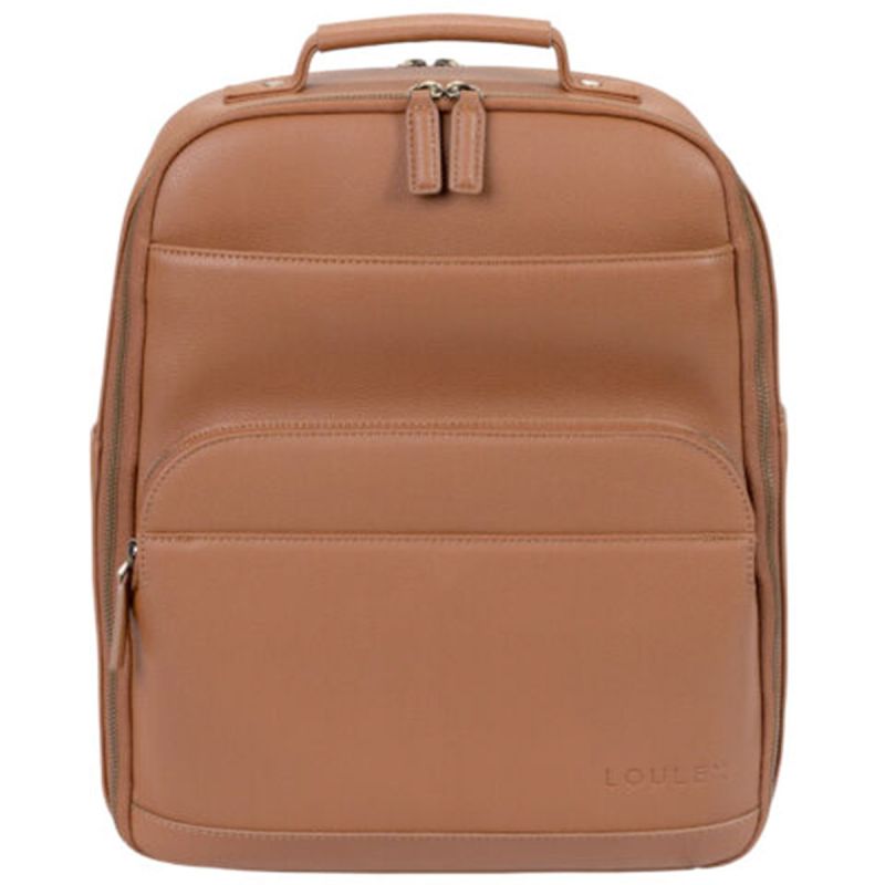 LOULEX Backpack 2.0 Brown – Sac à dos photo cuir microfibre 16"