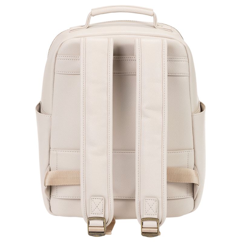 LOULEX Mini Bag Beige – Sac photo compact cuir microfibre 13"