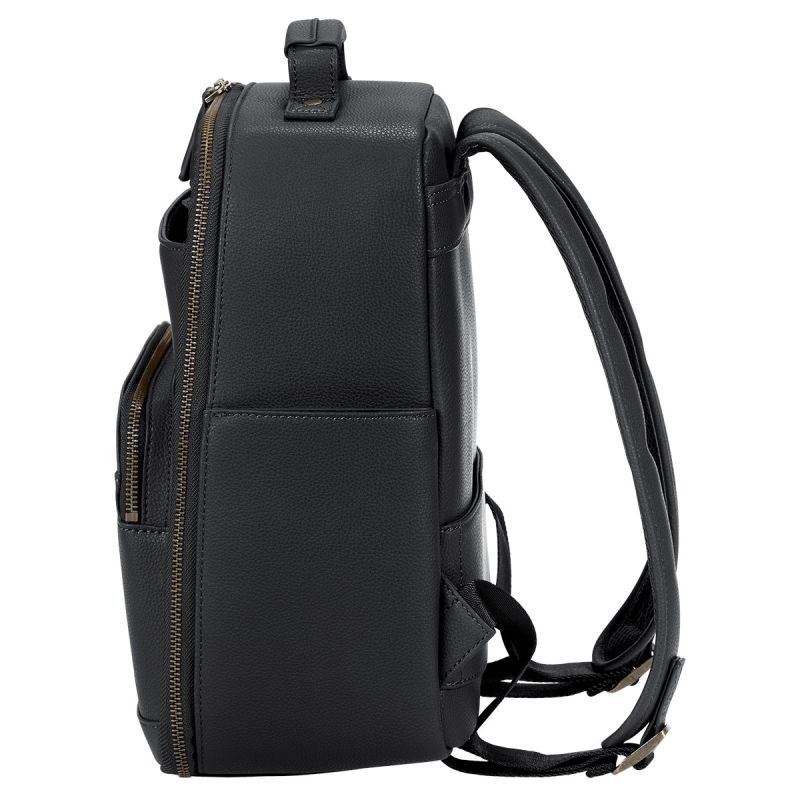 LOULEX Mini Bag Black – Sac photo compact cuir microfibre 13"