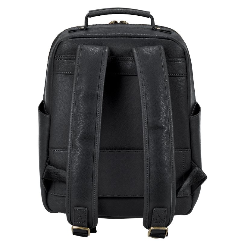 LOULEX Mini Bag Black – Sac photo compact cuir microfibre 13"