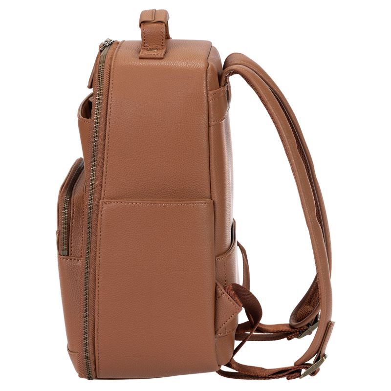 LOULEX Mini Bag Brown – Sac photo compact cuir microfibre 13"