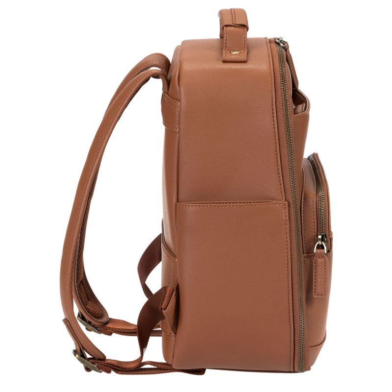 LOULEX Mini Bag Brown – Sac photo compact cuir microfibre 13"