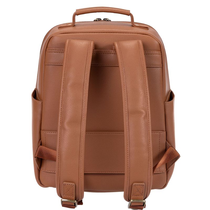 LOULEX Mini Bag Brown – Sac photo compact cuir microfibre 13"